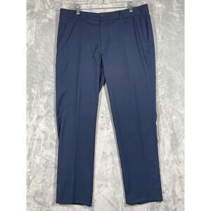 MIZZEN+MAIN Baron Athletic Tapered Menswear Performance Pants Navy Blue 36x30